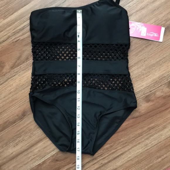 NWT Women’s Black One Piece Bathing Suit - Picture 7 of 7